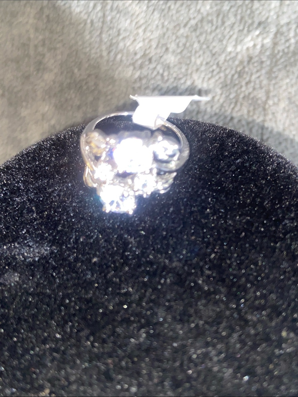 Moissanite/Sterling Silver Ring - Picture 3 of 5